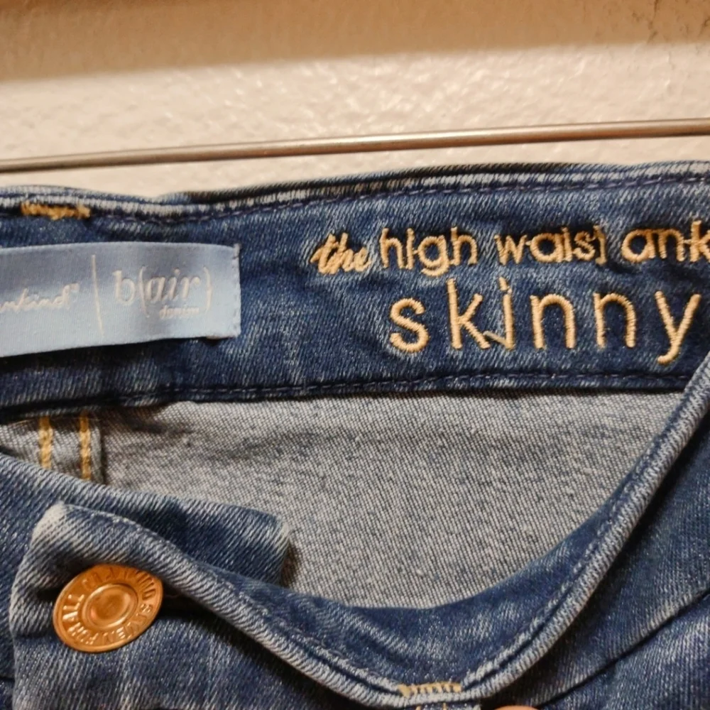7 For All Mankind High Waist Ankle Skinny Denim Jeans 26